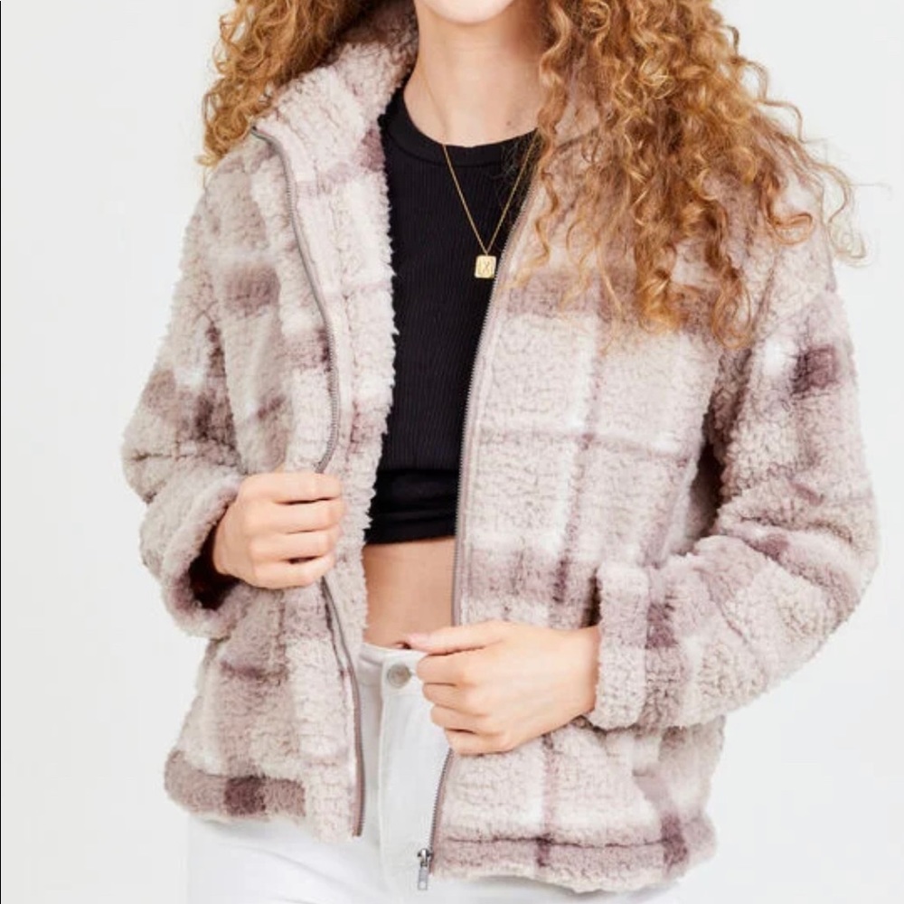 Altar’d State Plaid Wubby Jacket